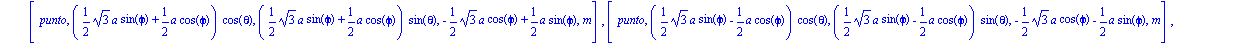 sistema := [[aro, [0, 0, 0], rotARO, m, a], [varilla, [1/2*3^(1/2)*a*sin(phi)*cos(theta), 1/2*3^(1/2)*a*sin(phi)*sin(theta), -1/2*3^(1/2)*a*cos(phi)], rottv, 0, a], [segmento, [0, 0, 0], [1/2*3^(1/2)*...