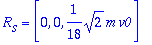 R[s] = vector([0, 0, 1/18*sqrt(2)*m*v0])